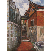 金門山后民俗村的巷弄